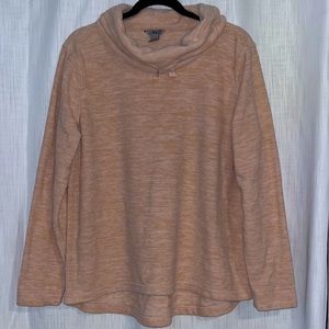 Bass Heather Pink High-Neck Fleece Sweatshirt